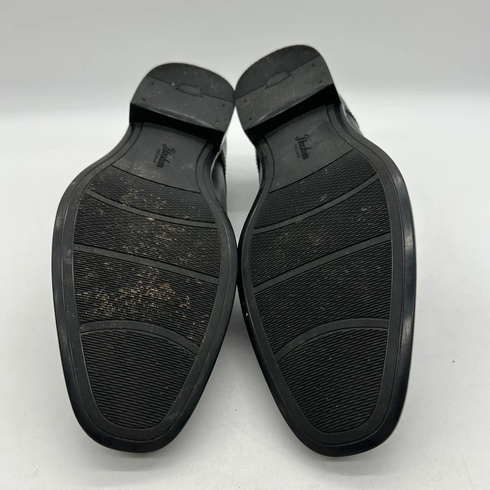 Florsheim 15205-001 Mens 11.5 Black Leather Zaffiro Moc Toe Oxford Dress Shoes
